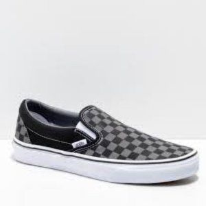 Black Checkered Vans